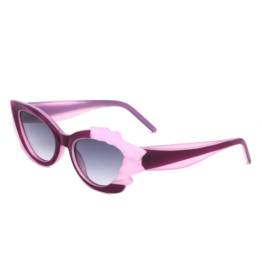 Sunglasses Purple Flame Irregular Cat Eye Women