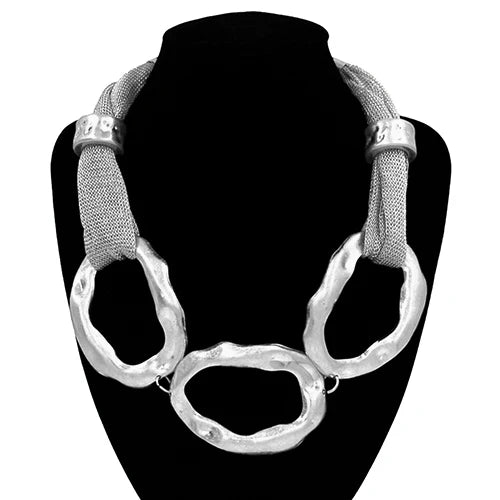 SILVER WRAP NECKLACE